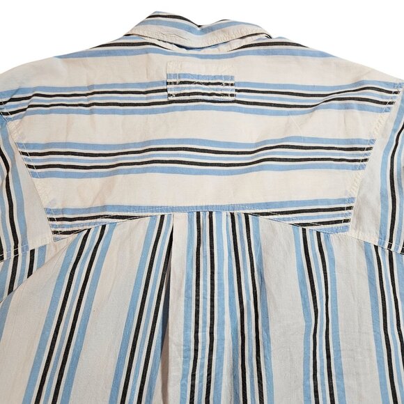 We The Free Woman Shirt/Dress Stripe XL Coastal Boho Oversized Romantic Western - Picture 4 of 16